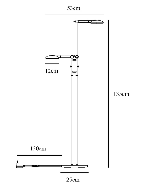 Lattiavalaisin Nordlux Bend 2x5W 410lm 2700K musta