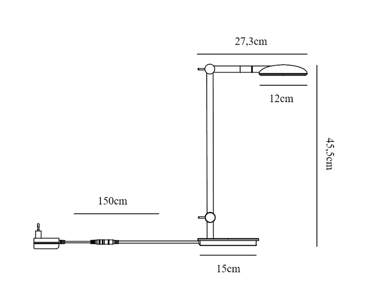 Pöytävalaisin Nordlux Bend 5W 410lm 2700K musta
