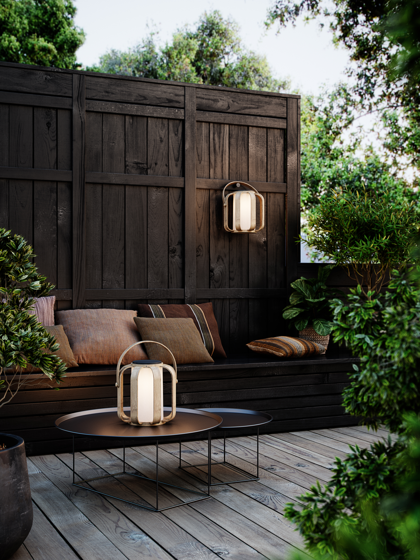 Kannettava valaisin Nordlux Bob Solar 4W 300lm 2700K vaalea puu