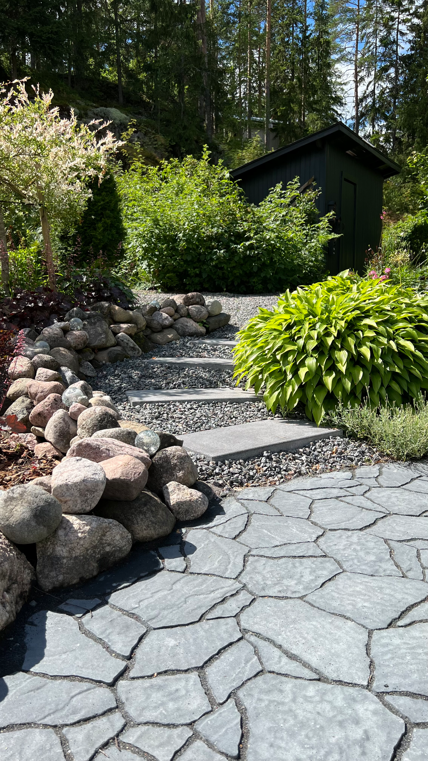 Luotokivi Rudus mustaharmaa