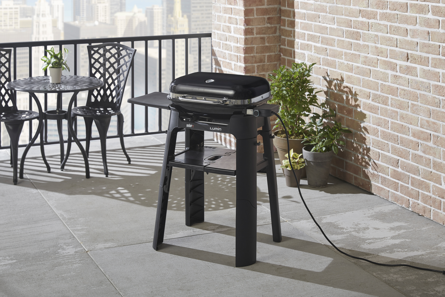LUMIN WEBER ELGRILL MED STATIV, BLACK