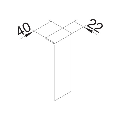 Jatkokappale Hager Tehalit SL 20x115 liikenteenvalkoinen