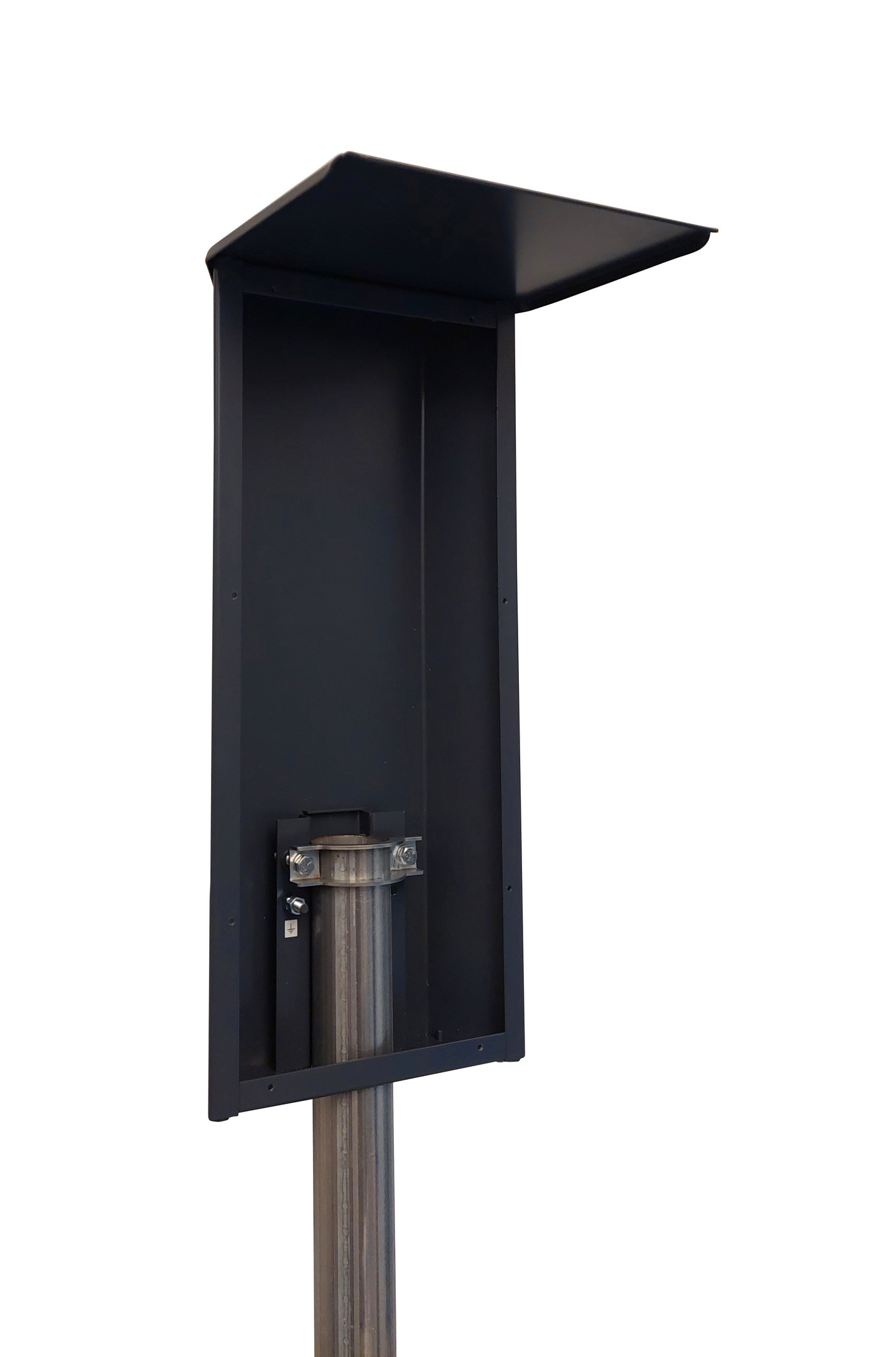 Latausaseman pylväskotelo Light suoraan asennukseen 60 mm putkeen.