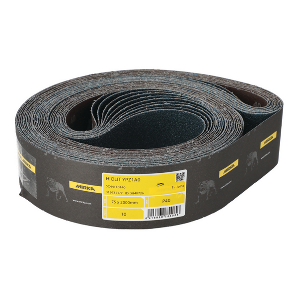 Hiomanauha Mirka Hiolit YPZ1A0 75X2000mm P40 T-liitos 10kpl