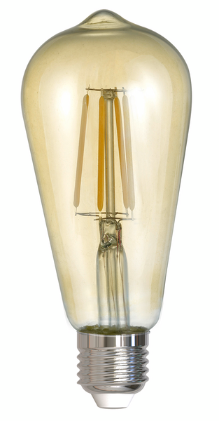 Led Lamppu TRIO Filament Industrial E27 6W 600Lm 2700K Ruskea