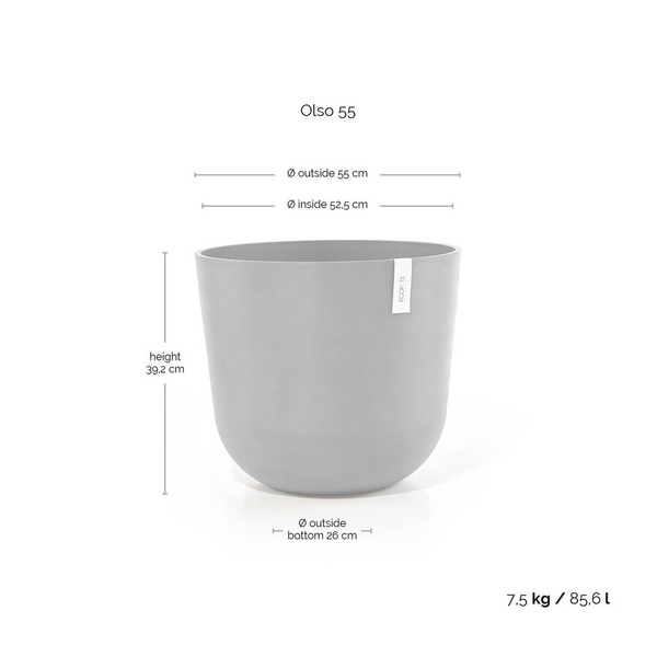 Ruukku Ecopots Oslo 55cm terracotta