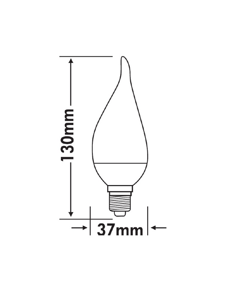 Led Lamppu TRIO Filament Liekki E14 3,5W 320Lm 3000K Valkoinen