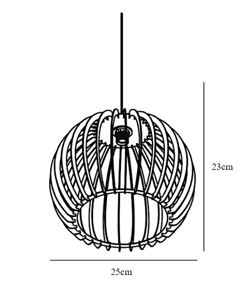 Riippuvalaisin Nordlux Chino E27 vaalea puu