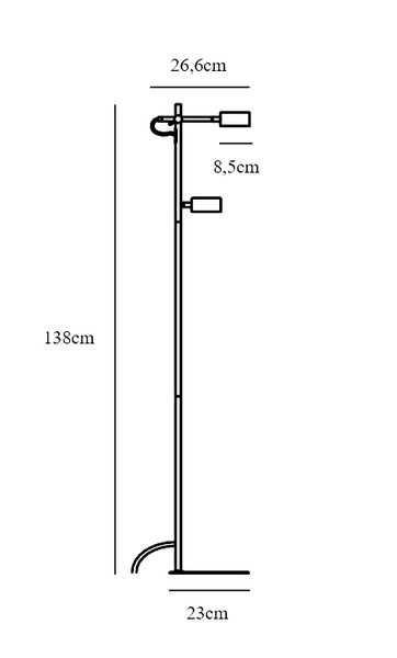 Lattiavalaisin Nordlux Clyde 2x5W 350lm 2700K musta