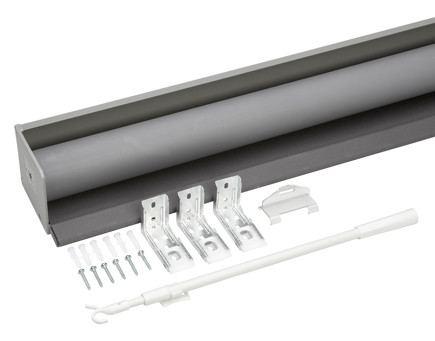 Koteloitu pimentävä rullakaihdin Cello 120x195 harmaa