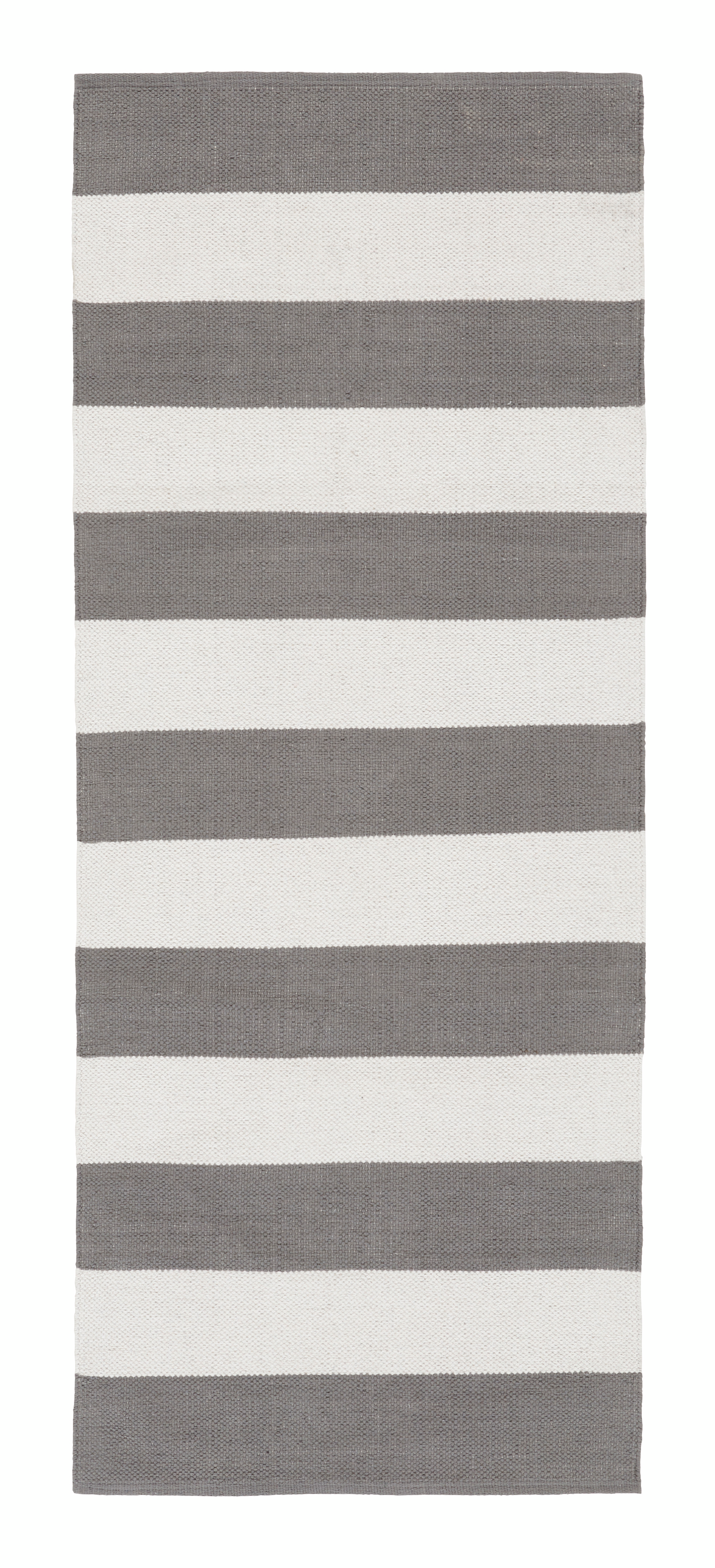 Puuvillamatto Cello Aino 80x255cm harmaa/valkoinen