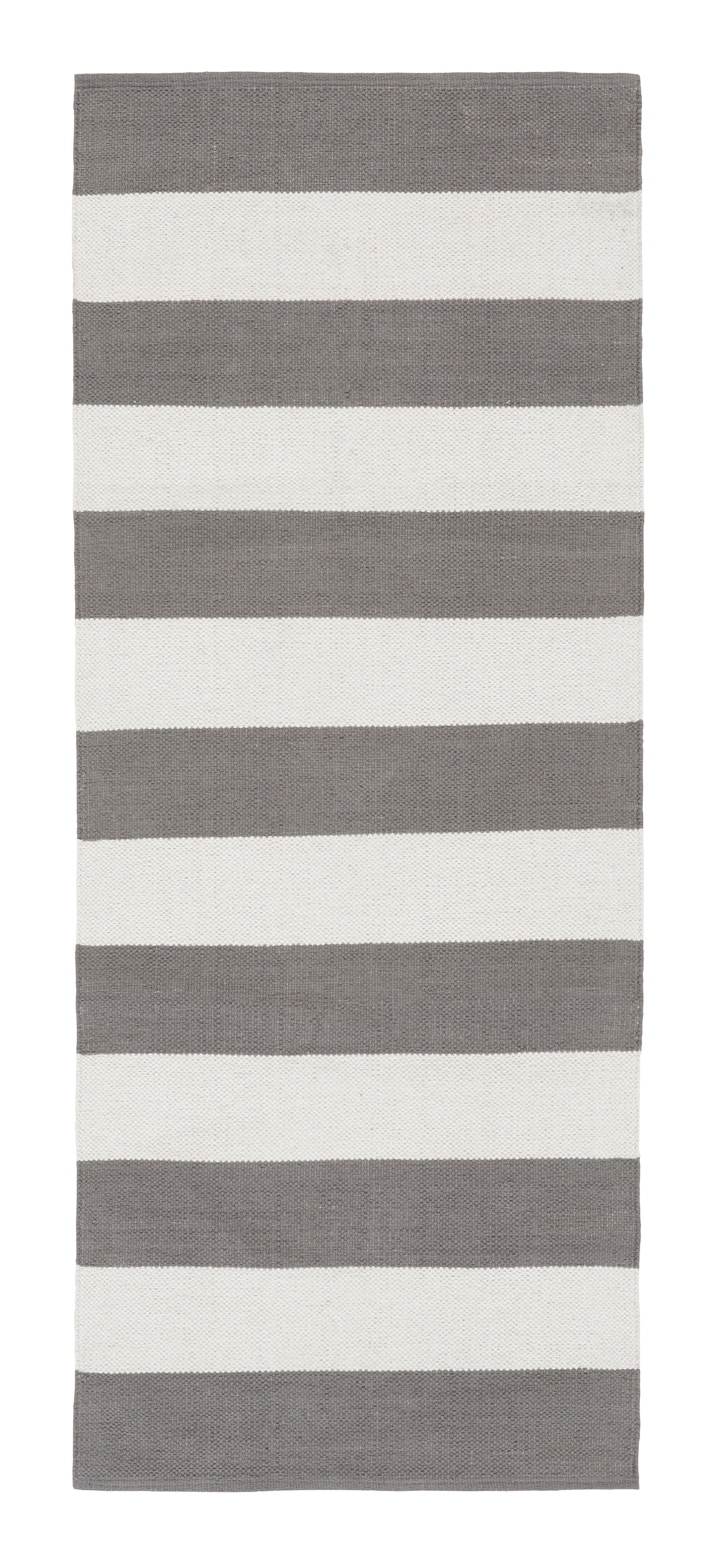 Puuvillamatto Cello Aino 80x195cm harmaa/valkoinen
