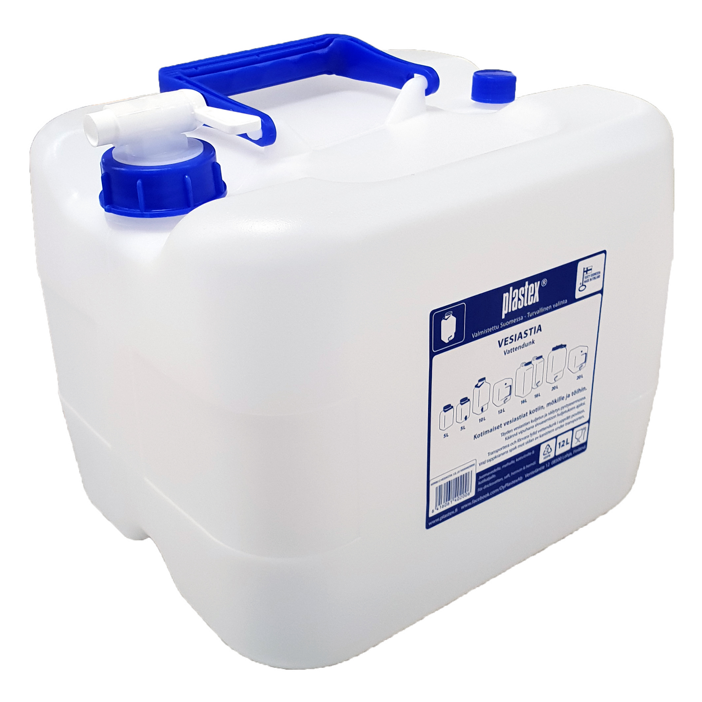 Vesiastia Plastex 12l lv hanakorkki