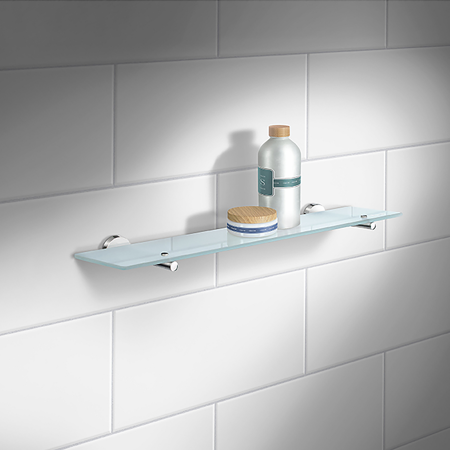 Lasihylly Smedbo Home 600mm kromi HK347