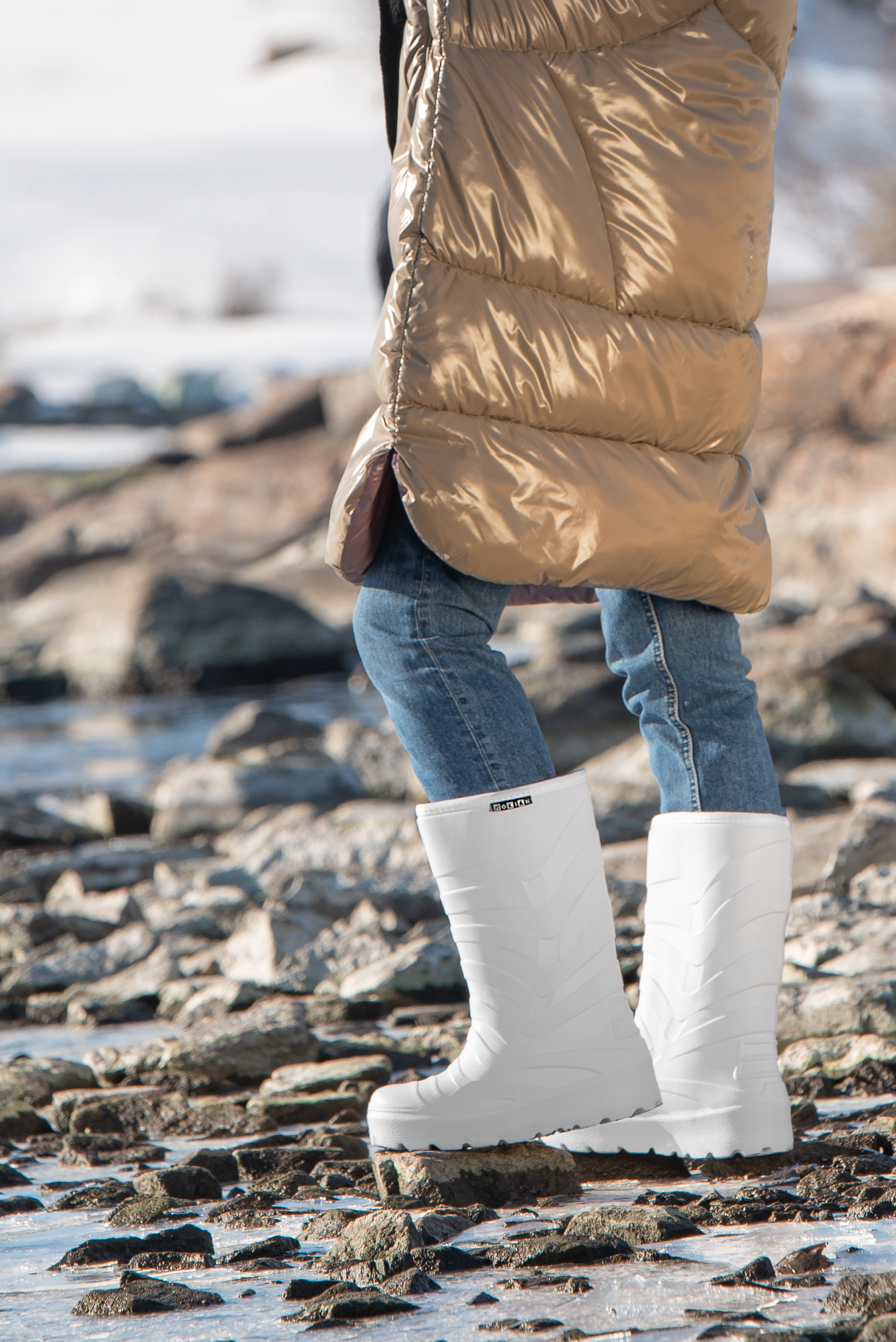 Kumisaappaat Nokian Winter Light valkoinen