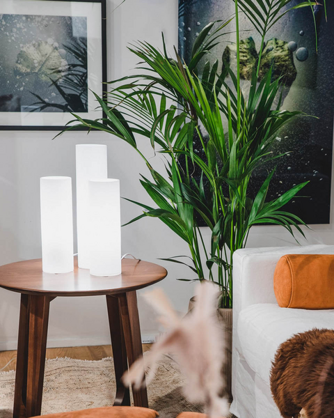 Pöytävalaisin Sessak Flake 30cm valkoinen