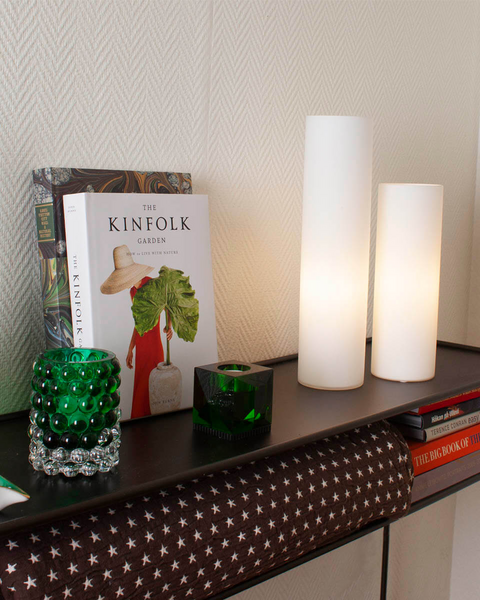 Pöytävalaisin Sessak Flake 30cm valkoinen