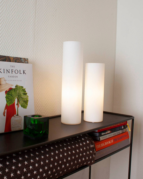 Pöytävalaisin Sessak Flake 40cm valkoinen