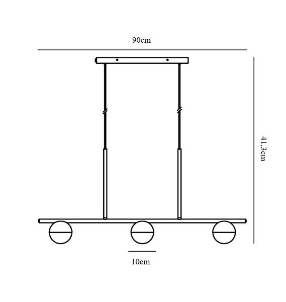 Riippuvalaisin Nordlux Contina G9 musta