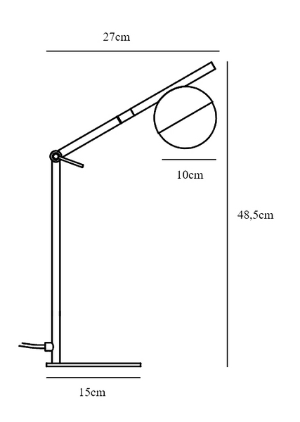 Pöytävalaisin Nordlux Contina G9 musta