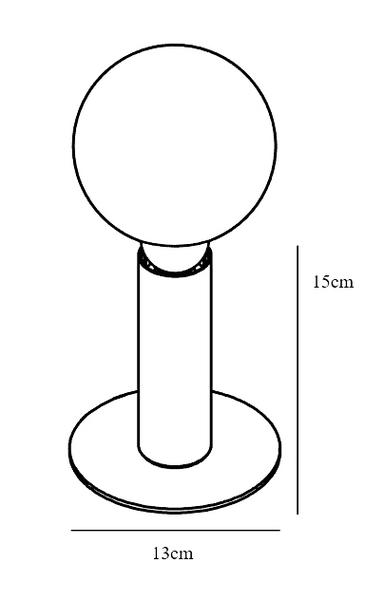 Pöytävalaisin Nordlux Dean E27 messinki