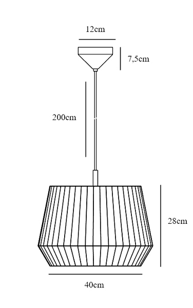 Riippuvalaisin Nordlux Dicte E27 valkoinen