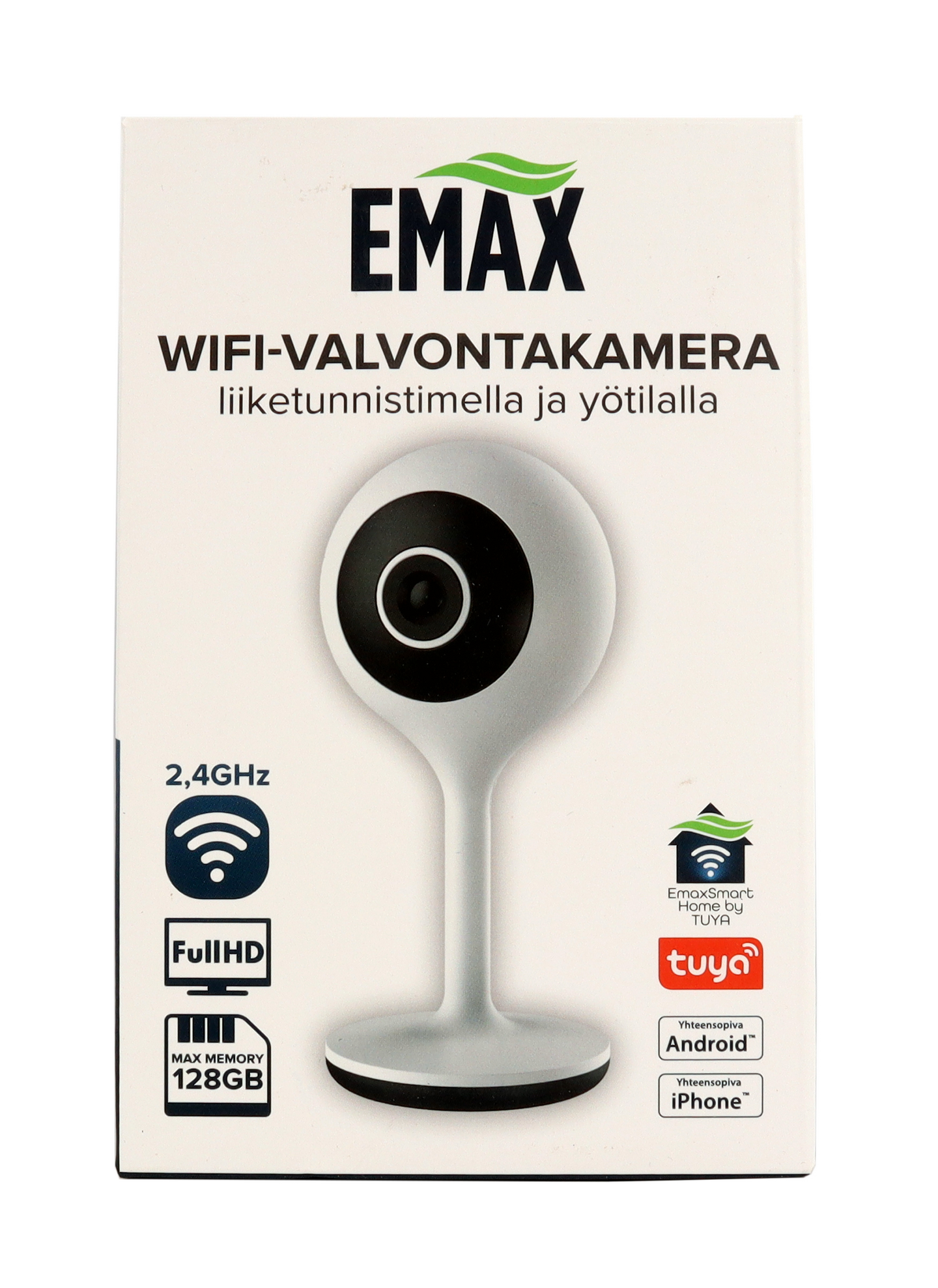 Valvontakamera Emax Smart Home Wi-Fi Full HD liiketunnistin ja yötila