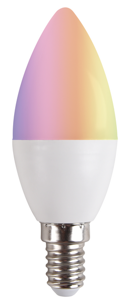 Kynttiläkupulamppu Emax Smart Home C37/E14 400lm 5W RGB+CCT Wi-Fi