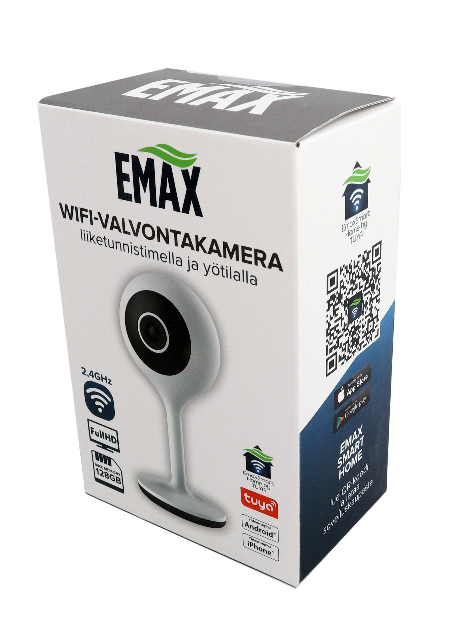 Valvontakamera Emax Smart Home Wi-Fi Full HD liiketunnistin ja yötila