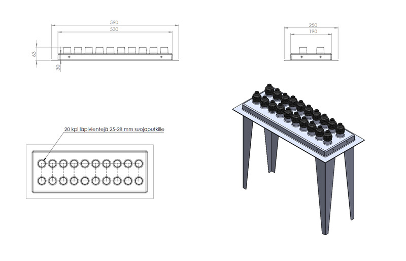 Suojakaukalo Tulvari 200 jakotukille