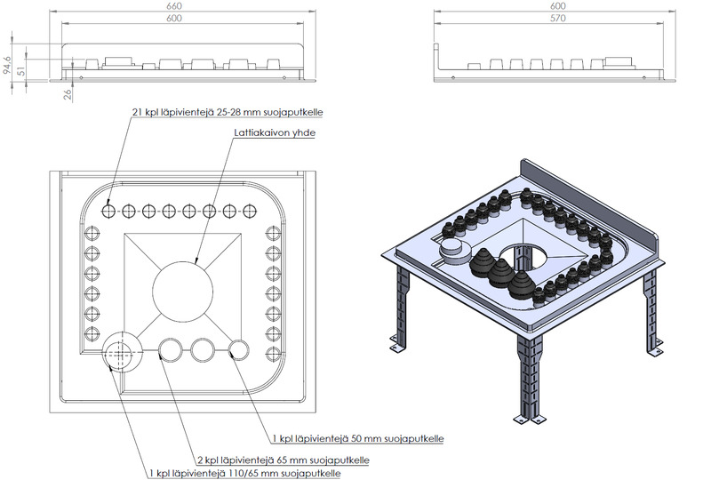 Vuotokaukalo Tulvari 600 pystyvaraajalle