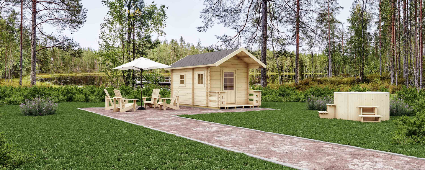 Sauna Luoman Lillevilla Tulilampi 10,3m²