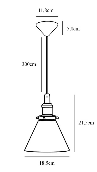 Riippuvalaisin Nordlux Disa E27 kirkas