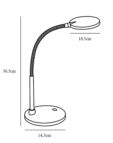 Pöytävalaisin Nordlux Dove 5,4W 340lm 3000K musta