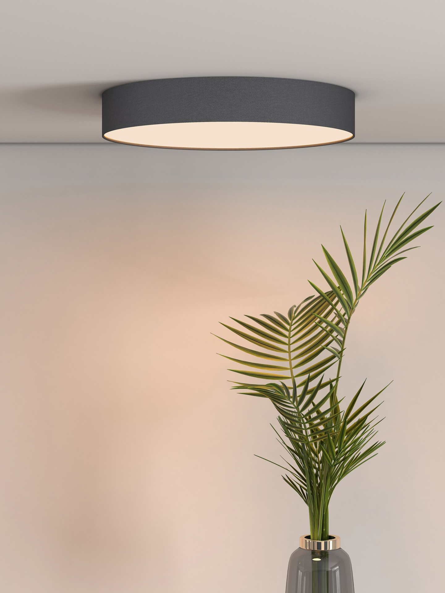 Plafondi Calex Smart kangaskehys musta 30cm