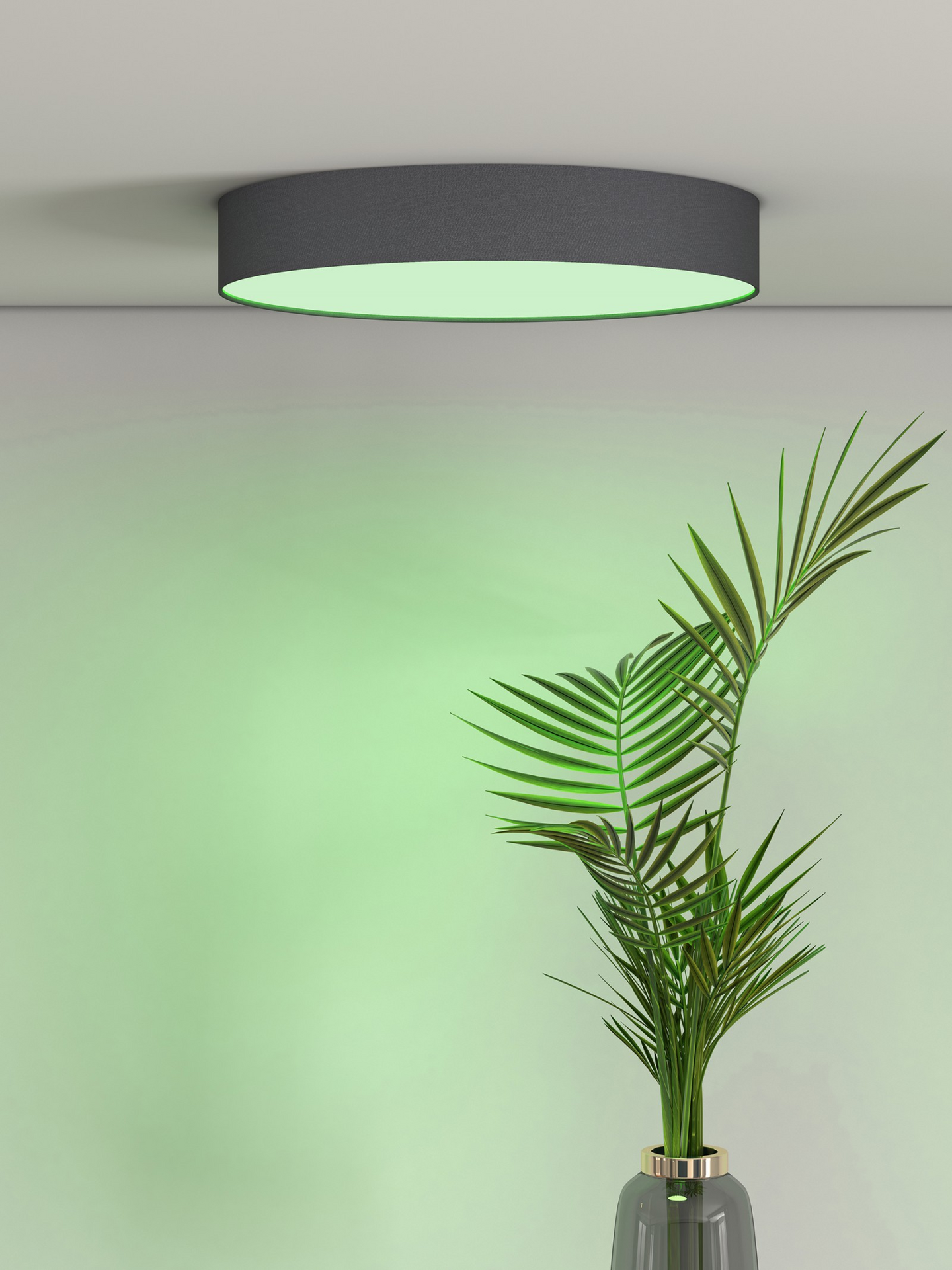 Plafondi Calex Smart kangaskehys musta 30cm