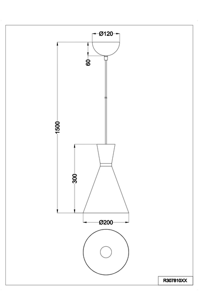 Riippuvalaisin TRIO Enzo E27 mattavalkoinen