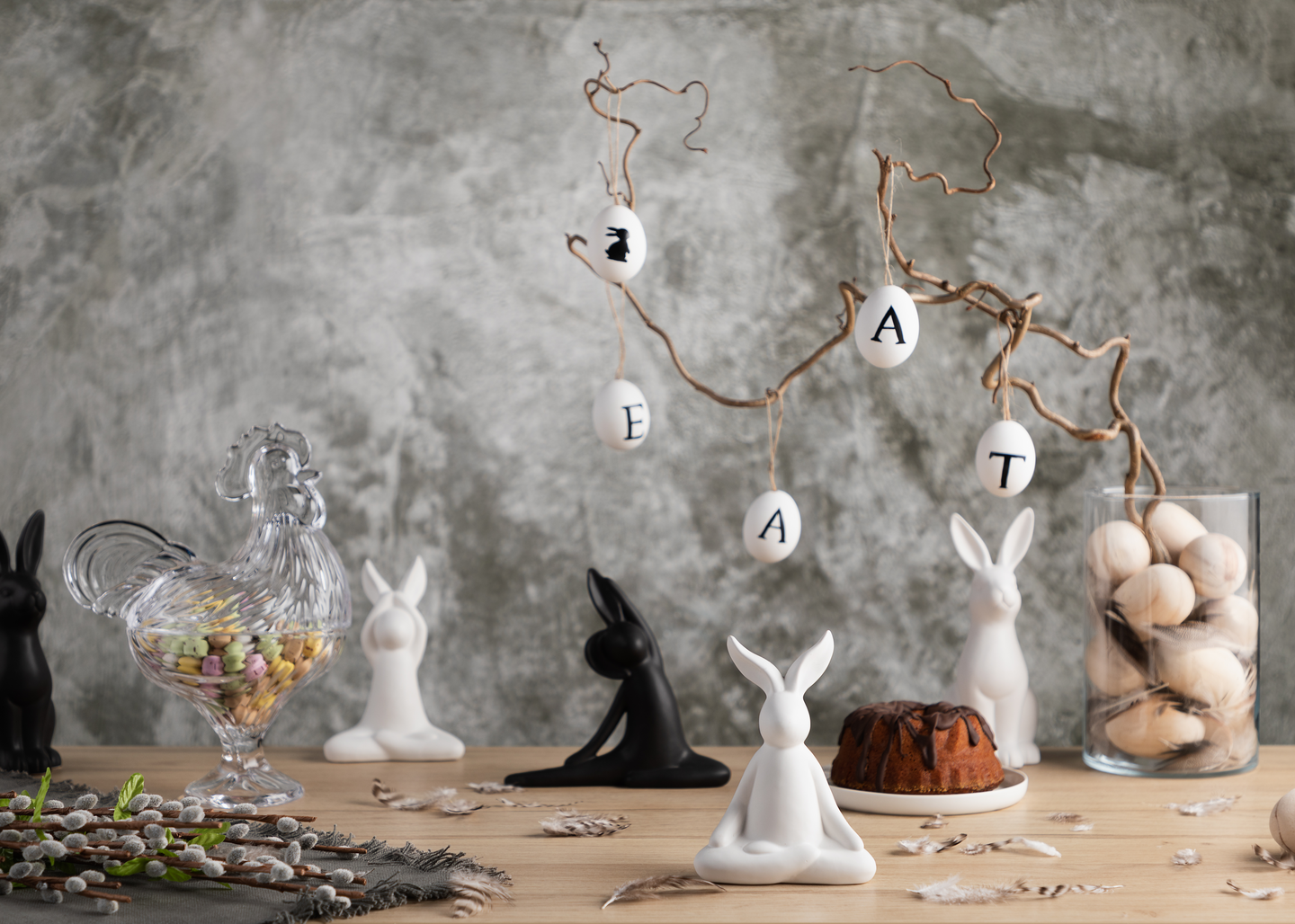 Oksakoriste Verso muna Happy Easter 12kpl