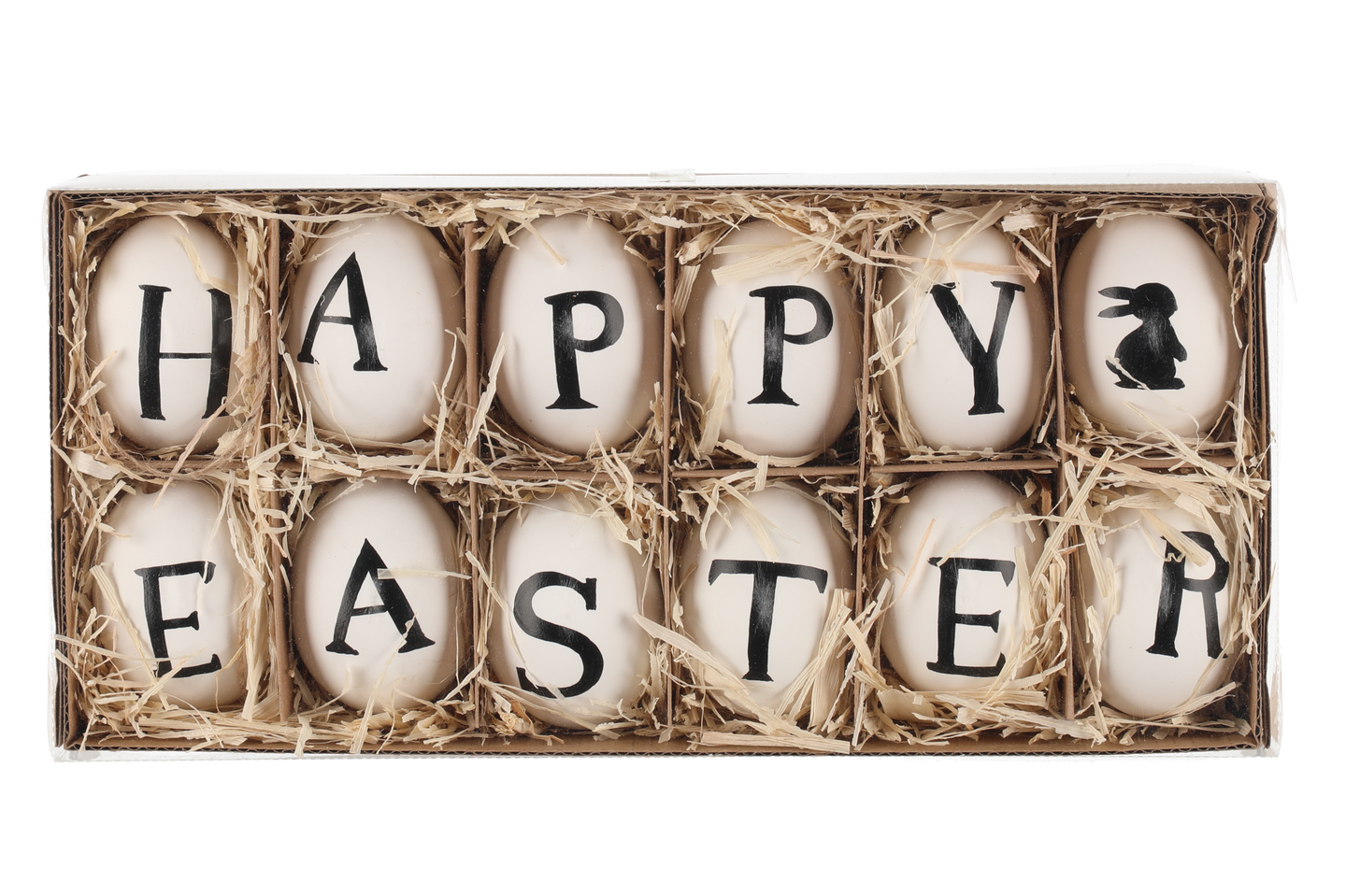 Oksakoriste Verso muna Happy Easter 12kpl