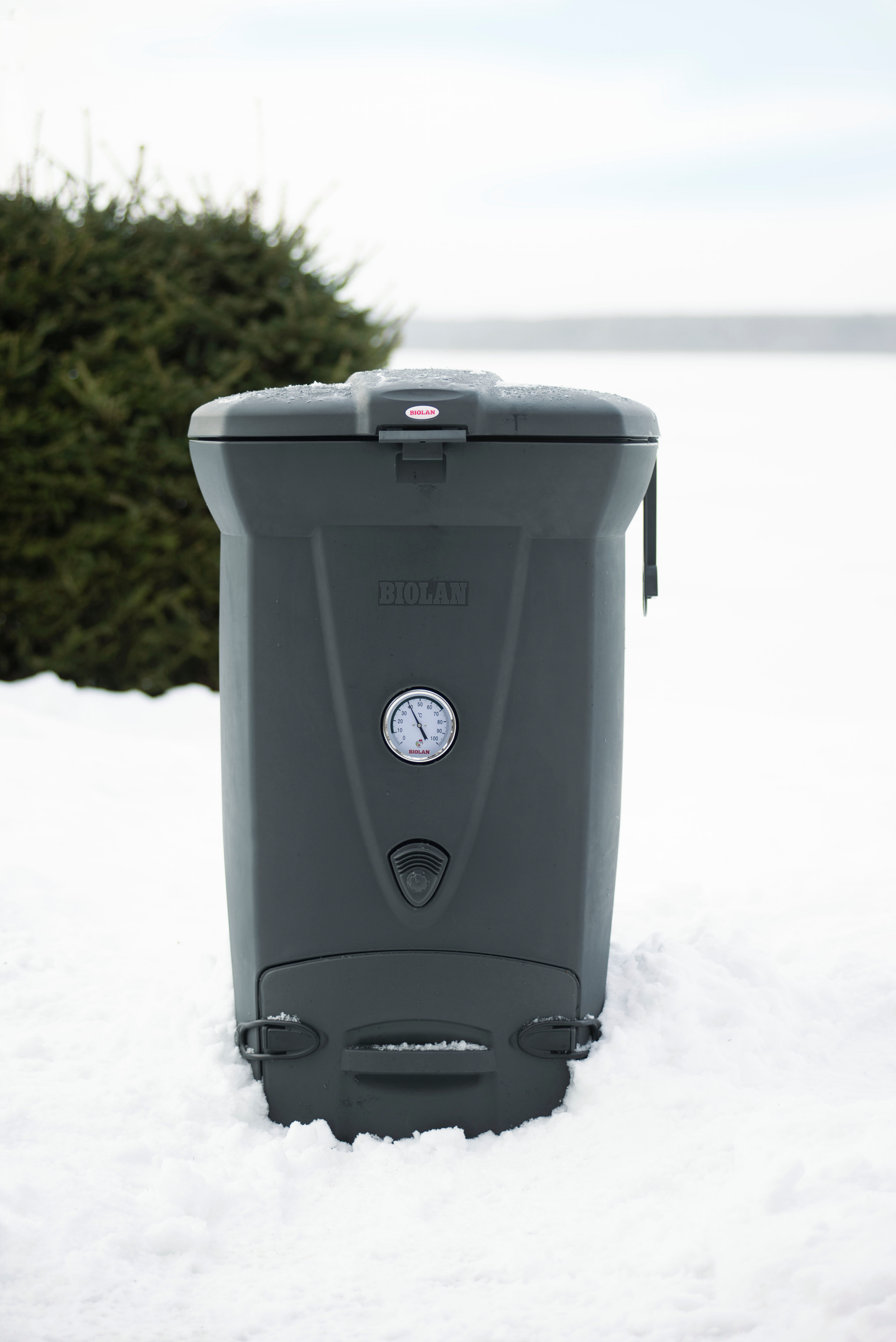 Pikakompostori Biolan 220 Eco tummanharmaa