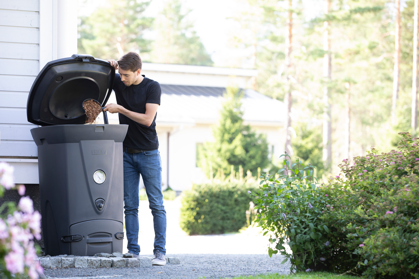 Pikakompostori Biolan 220 Eco tummanharmaa