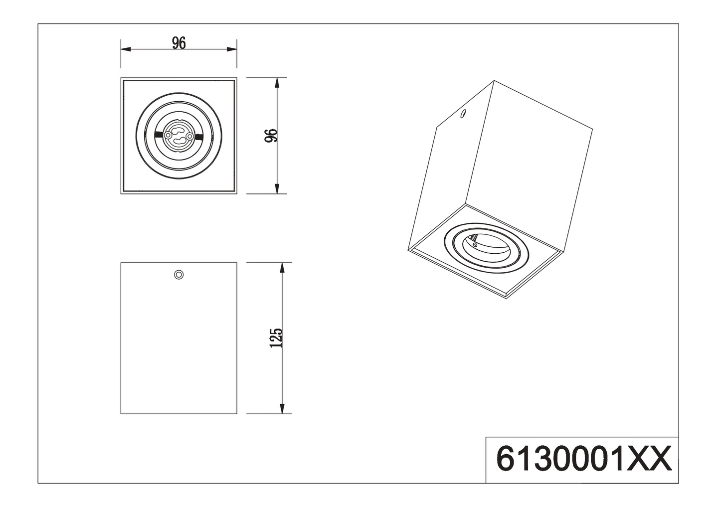 Kattovalaisin TRIO Biscuit GU10 1-osainen mattavalkoinen