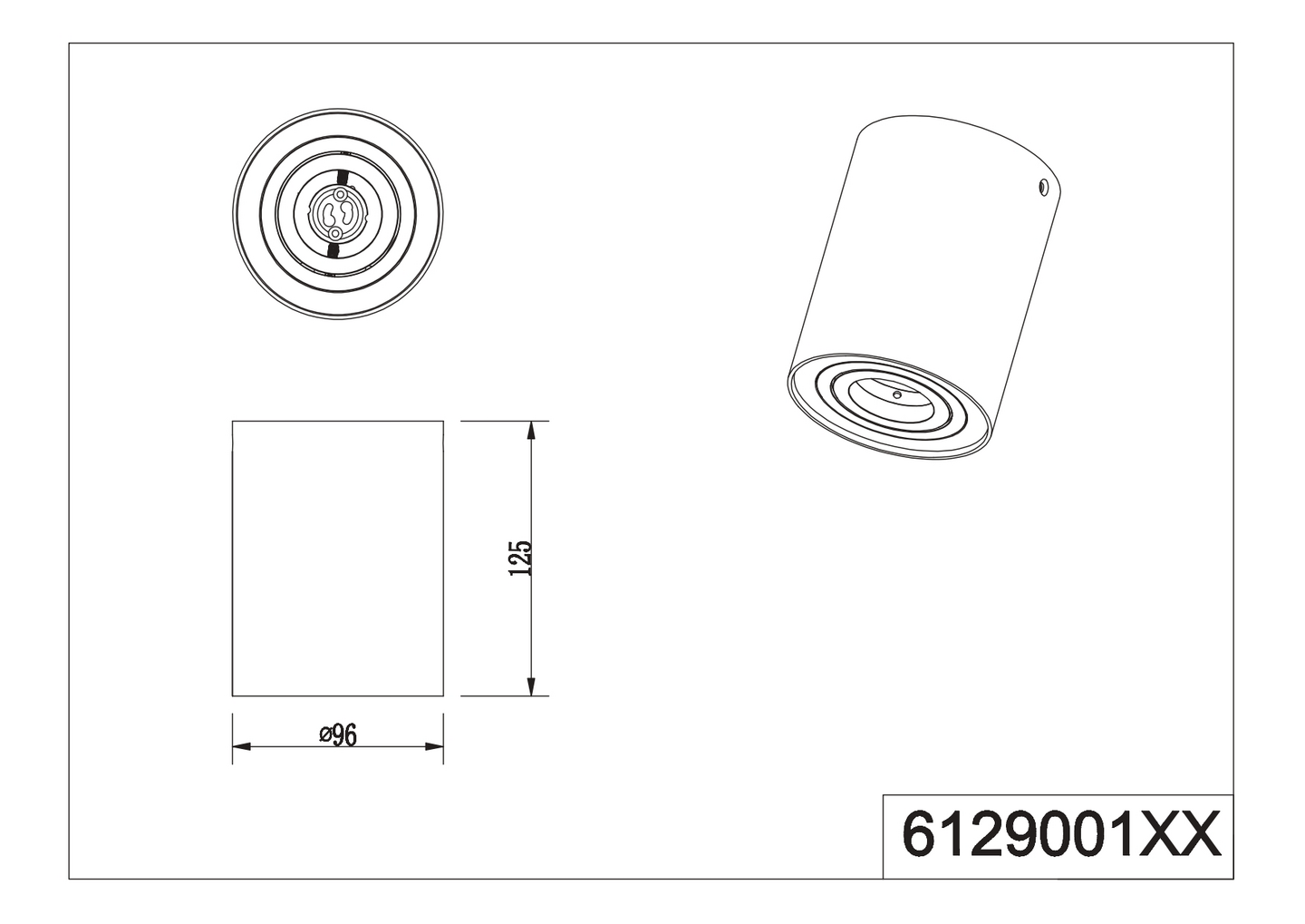Kattovalaisin TRIO Cookie GU10 1-osainen mattavalkoinen