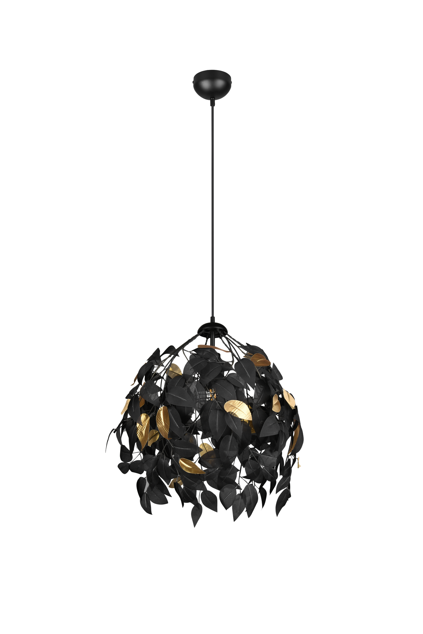 Riippuvalaisin TRIO Leavy E27 38cm mattamusta