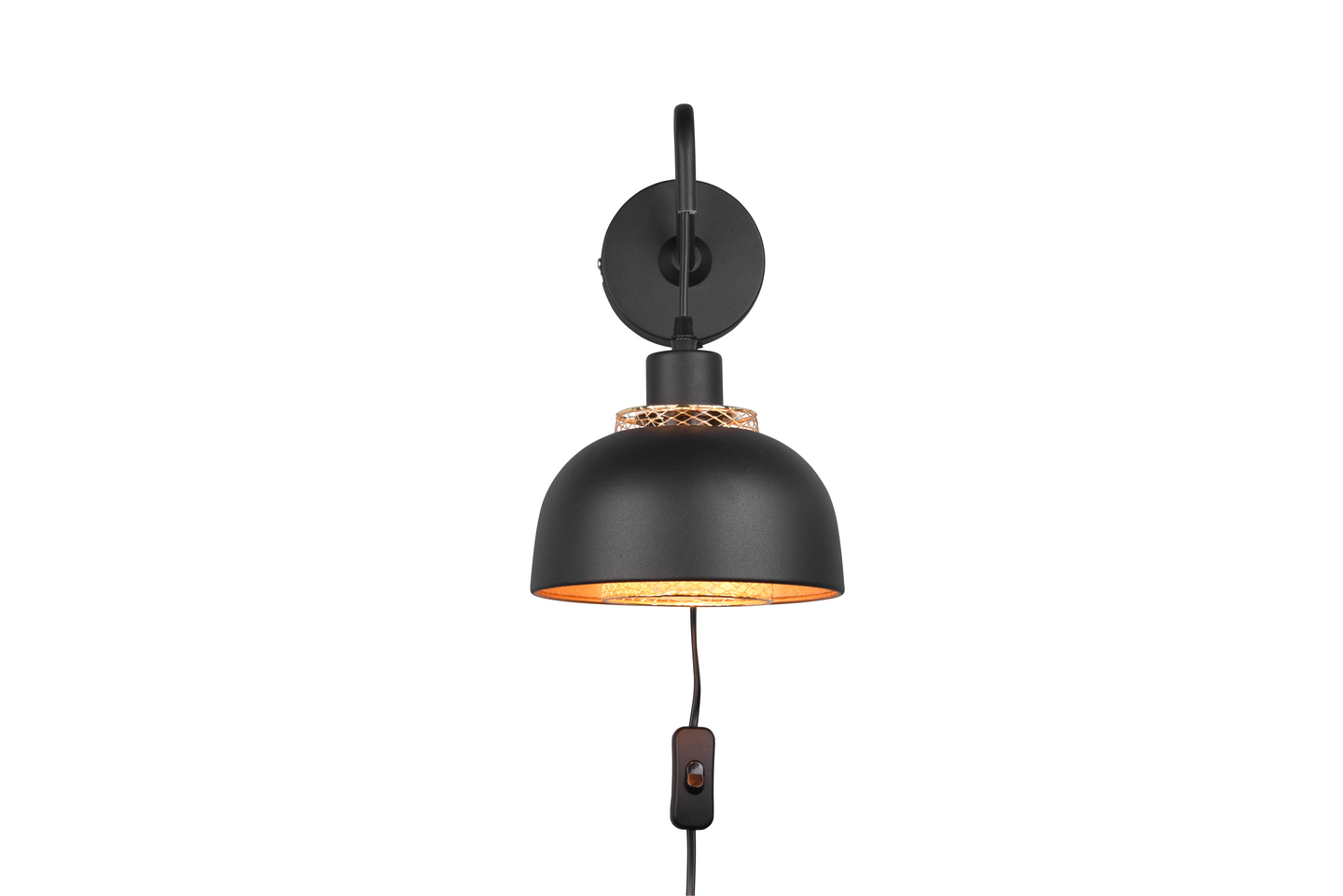 Seinävalaisin TRIO Punch E27 mattamusta