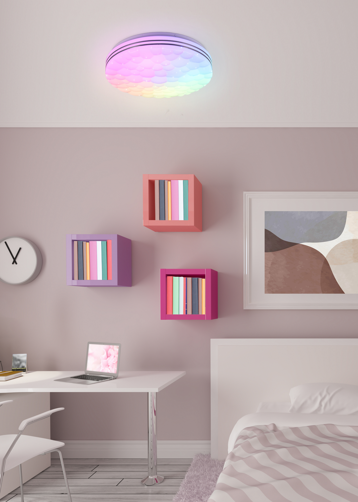 Kattovalaisin TRIO Chizu led 2500lm musta RGB