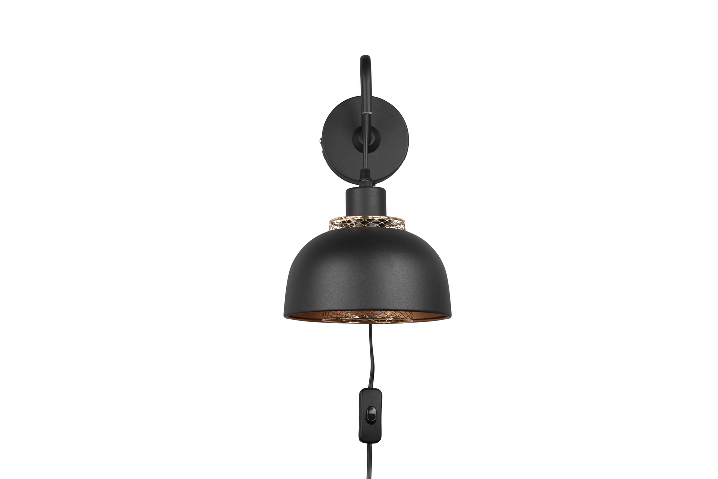 Seinävalaisin TRIO Punch E27 mattamusta