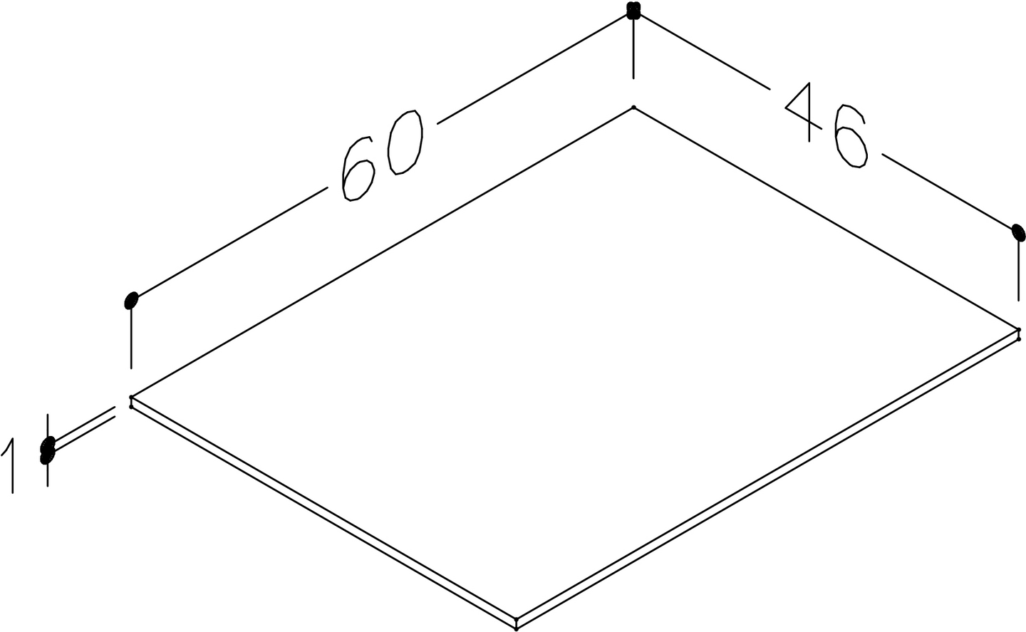Allastaso HPL Cello 60cm allaskaappiin Wave Plus grafiitinharmaa