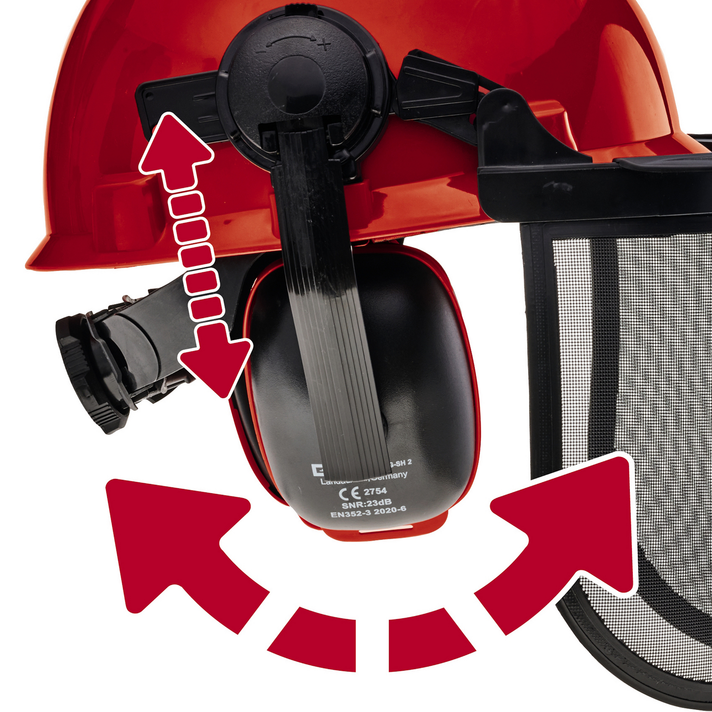 Turvakypärä Einhell BG-SH 2 metsurin kypärä