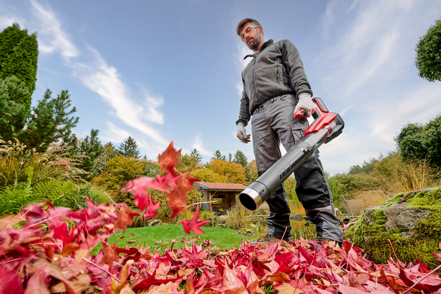 Akkulehtipuhallin Einhell Power X-Change GP-LB 18/200 Li E-Solo